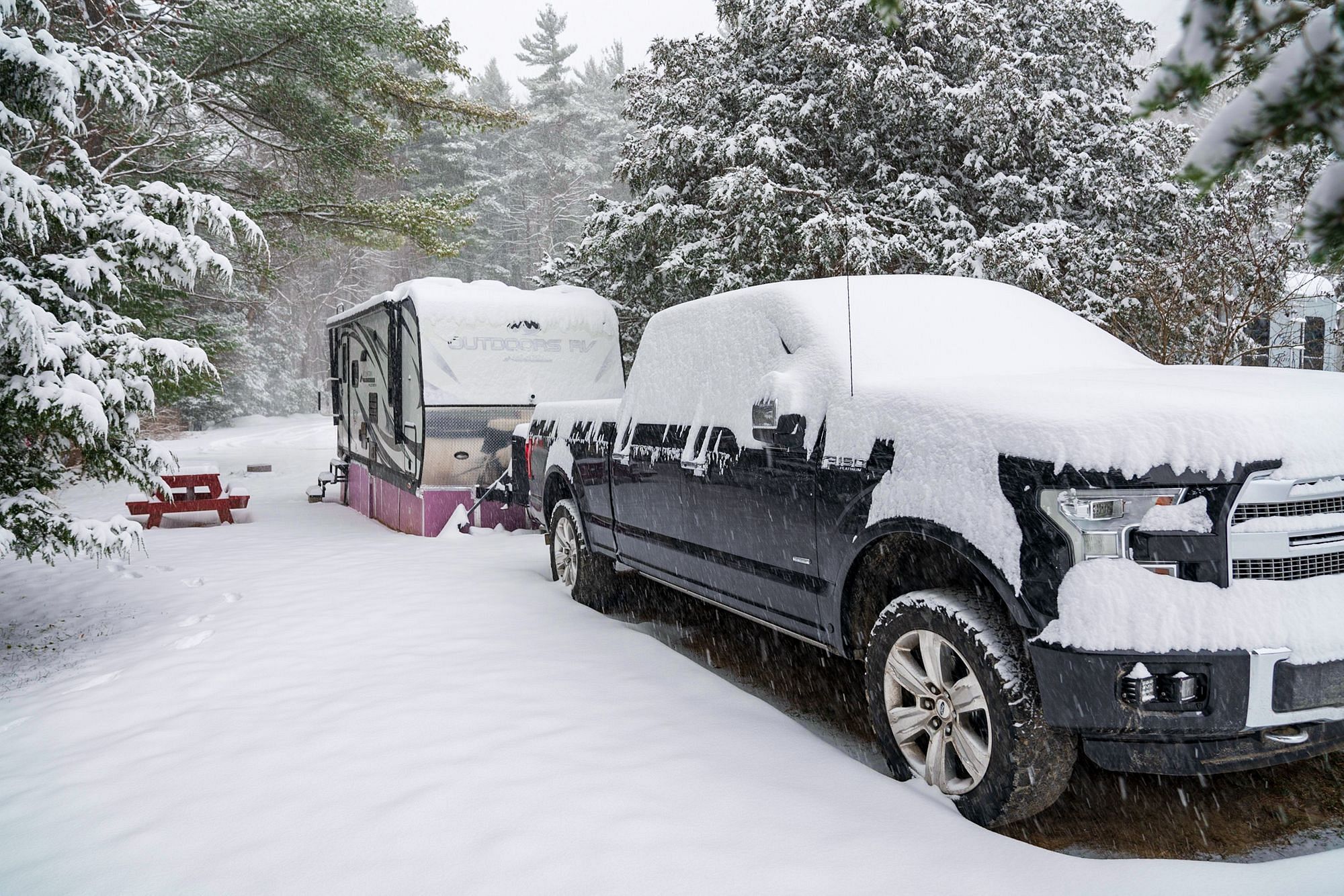 Winter RVing Vermont