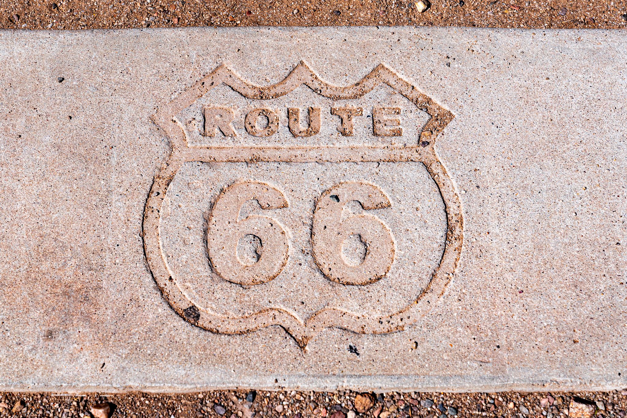 Route 66 Plaque