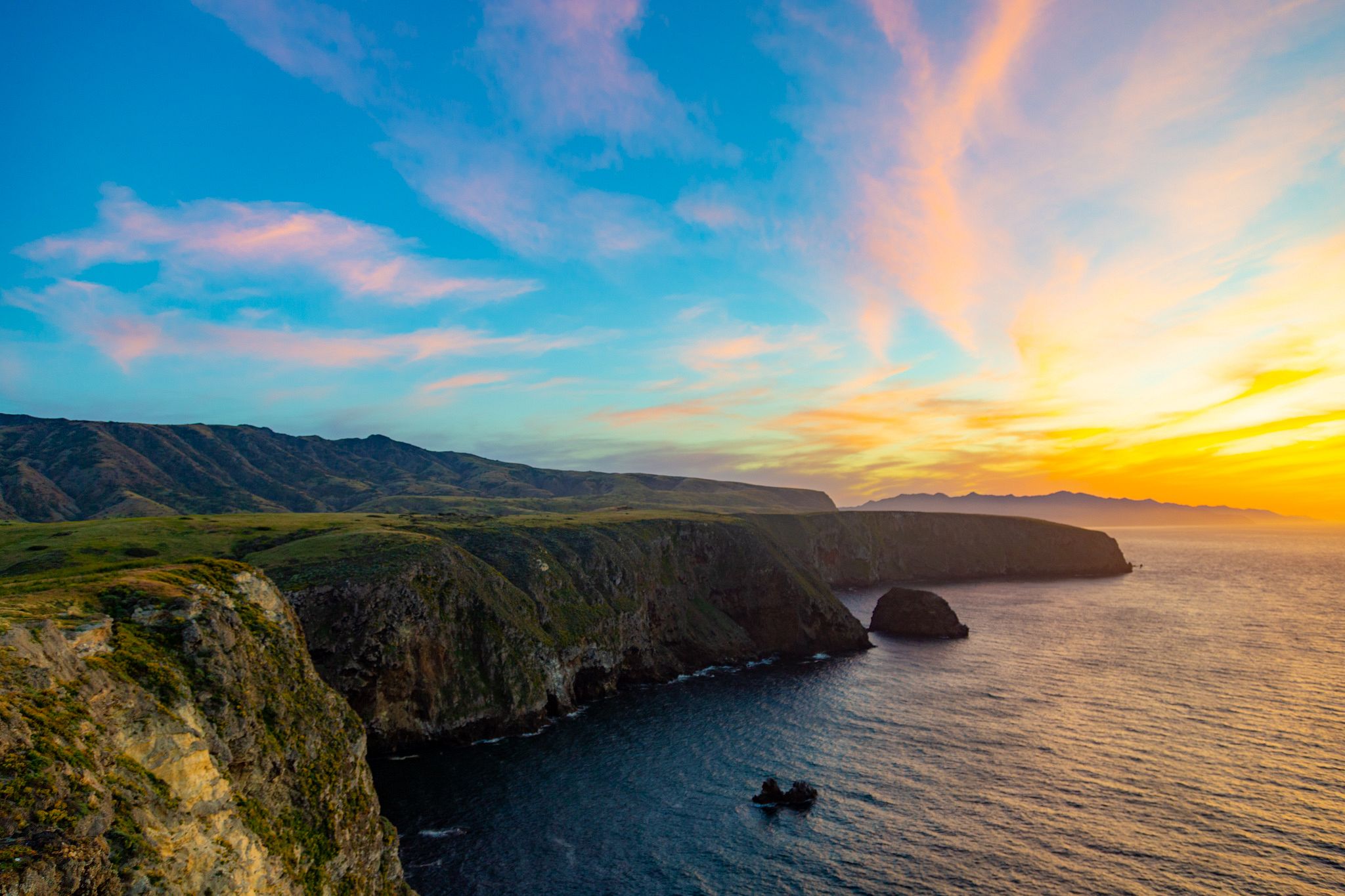 Sunset at Cavern Point